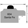 Santa-Fe Round Profile Drawing