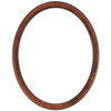 Toronto Oval Picture Frame - Vintage Walnut