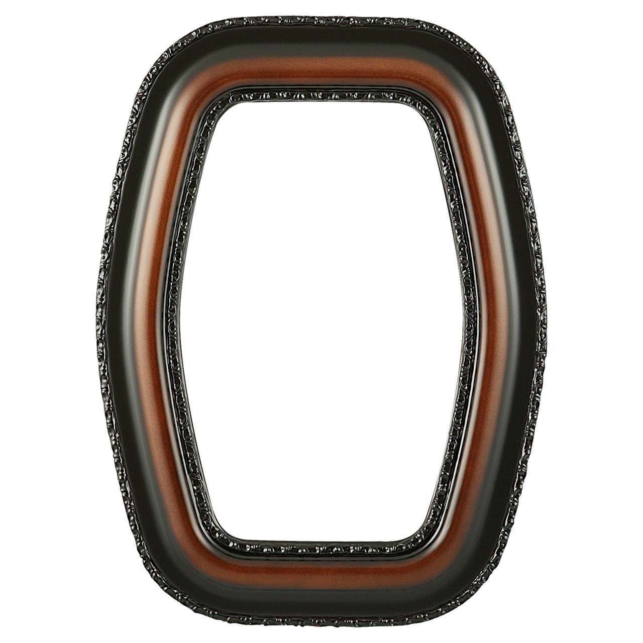 Somerset Hexagon Picture Frame Walnut Victorian Frames