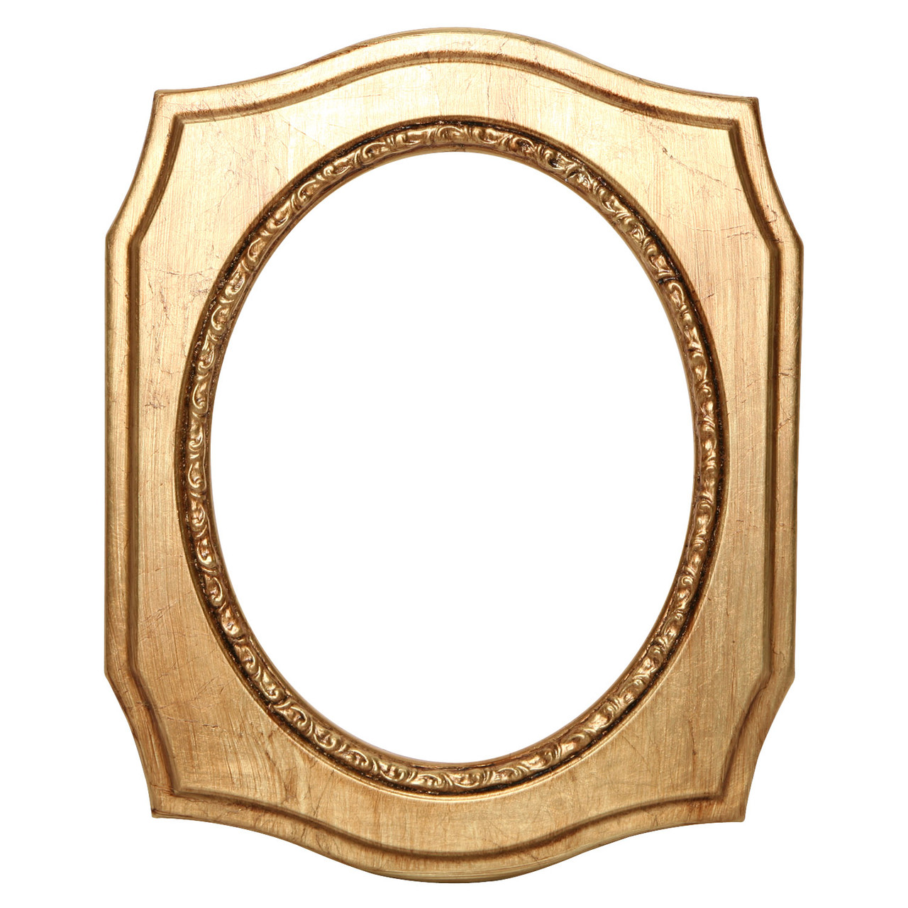 San Francisco Oval Frame #609 - Antique Gold Leaf