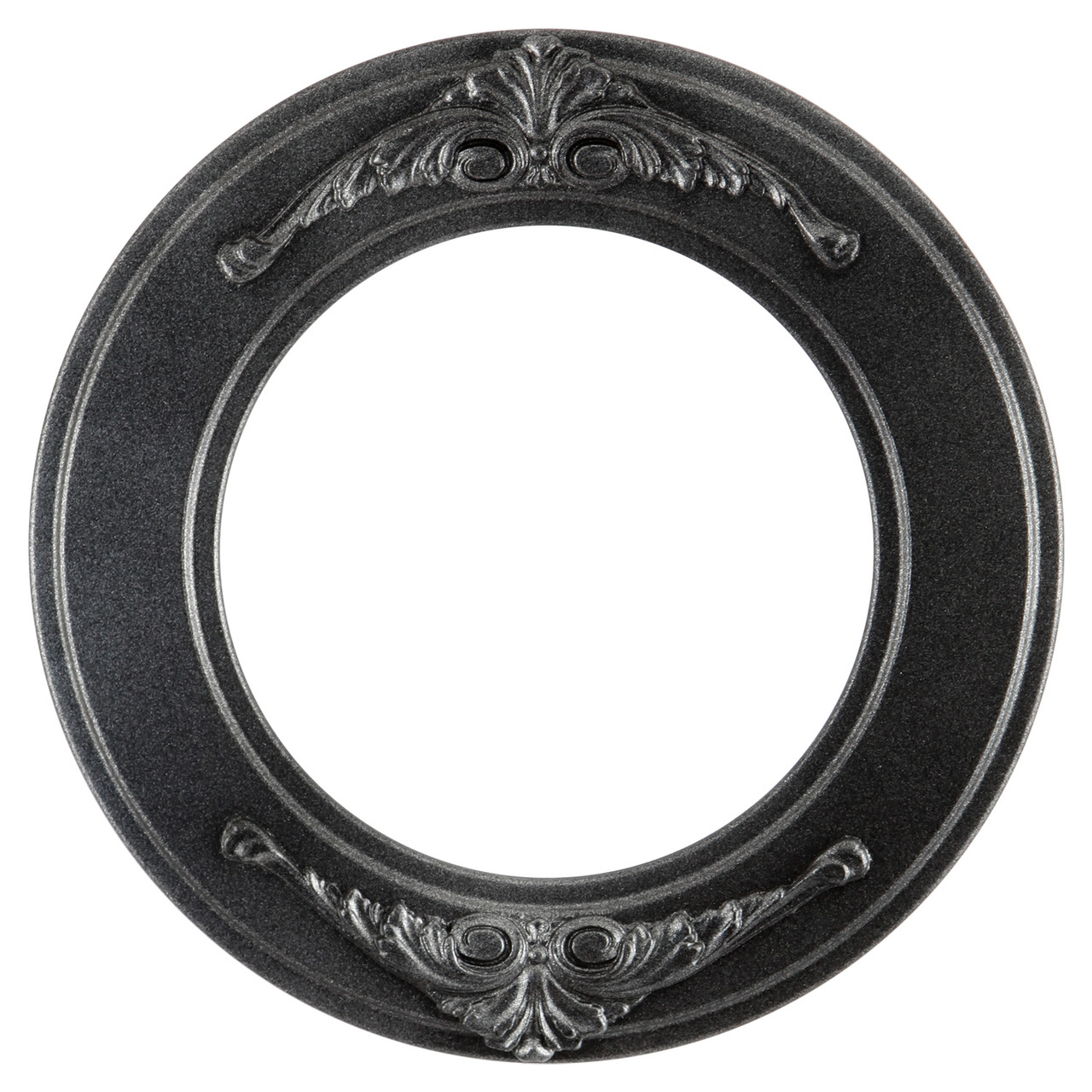 Ramino Round Picture Frame - Black Silver |Victorian Frames