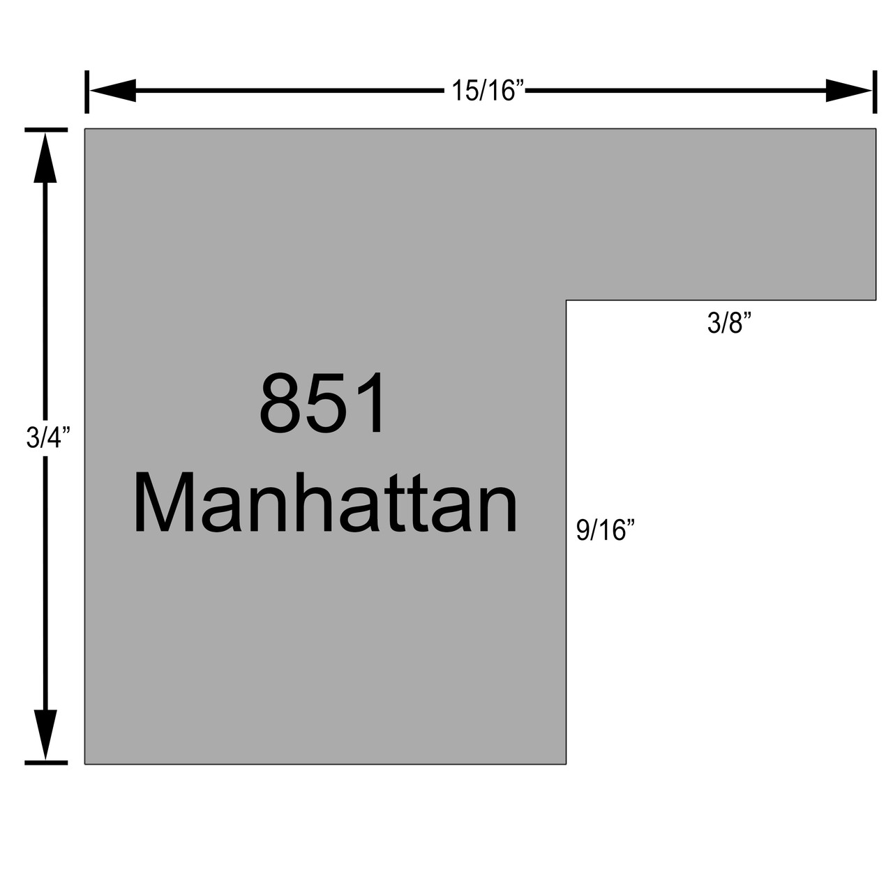 Manhattan Rectangle Picture Frame - Matte Black |Victorian Frames