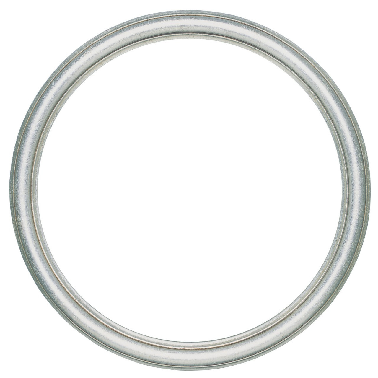 Round silver deals frame