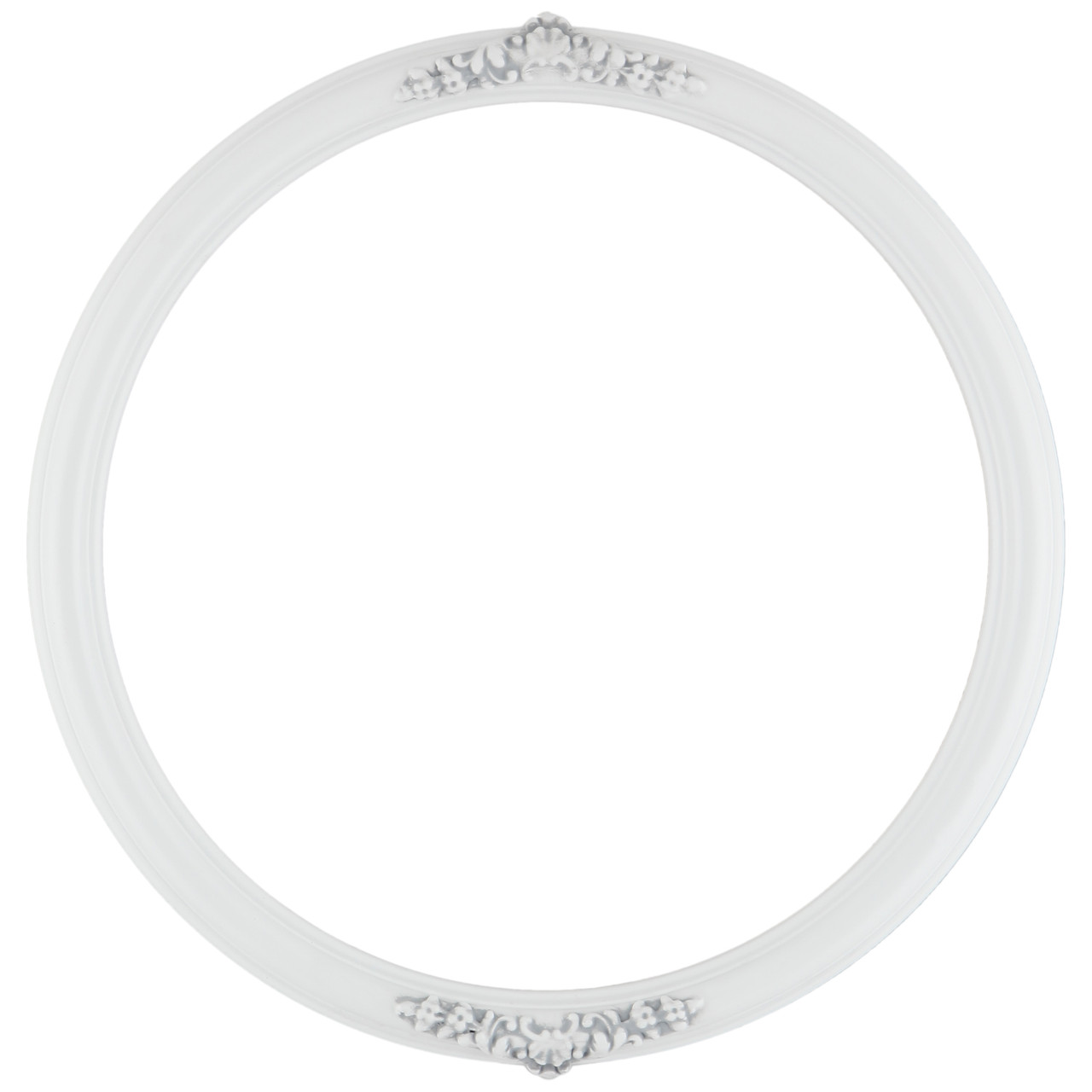  ArtToFrames 20 x 20 Inch 550 Circle Frame Linen White