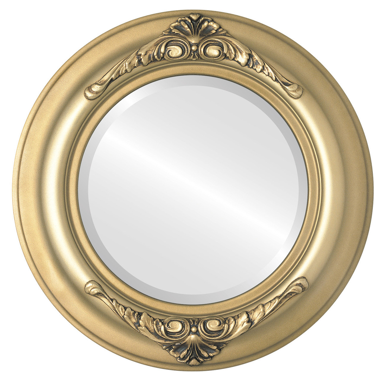 Winchester Round framed mirror Desert Gold |Victorian Frames