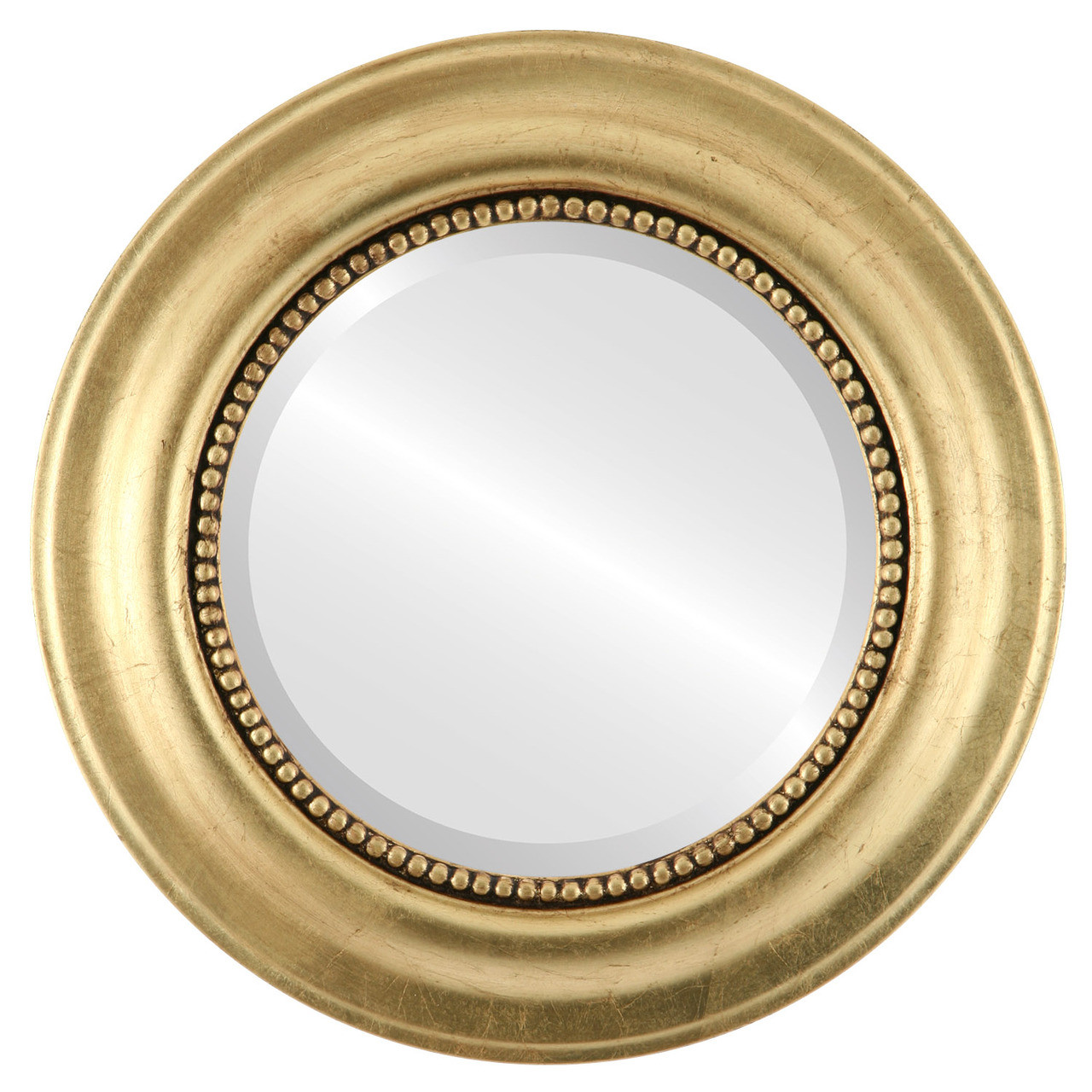 Round Gold Leaf Mirror (Small)
