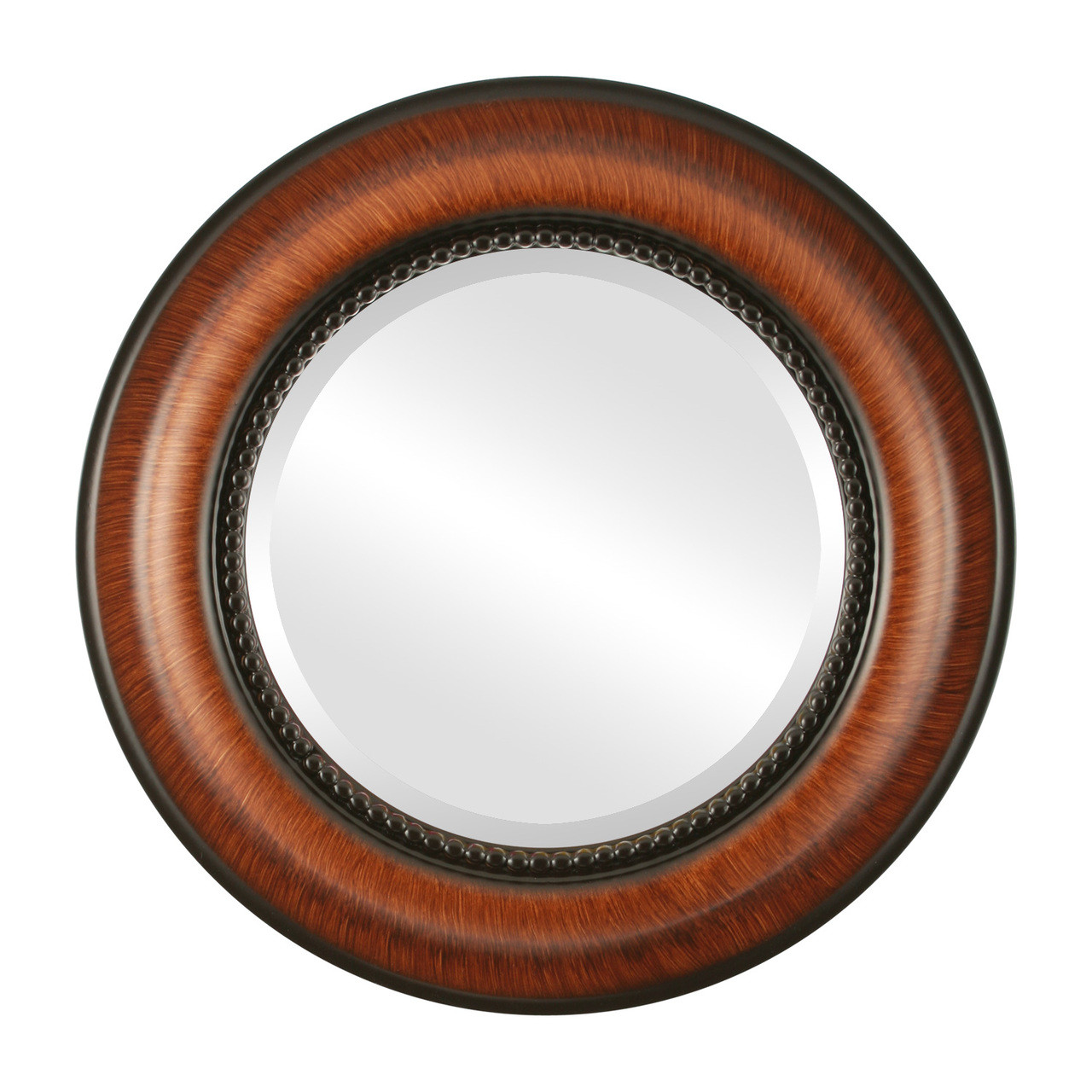 Rectangle Framed Mirror #810 Toronto Vintage Walnut Finish - 1 - Wood - Brown / Walnut - Victorian Frame Company