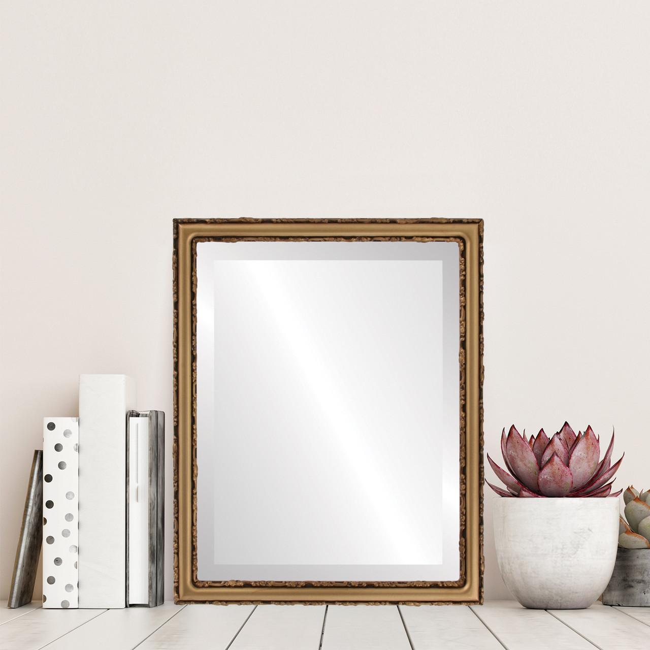 Rectangle Framed Mirror #553 Virginia Desert Gold Finish