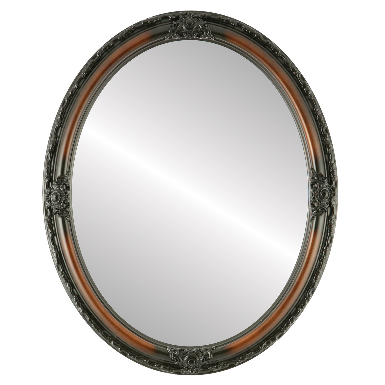 Rectangle Framed Mirror #460 Philadelphia Walnut Finish - 1 - Wood - Brown / Walnut - Victorian Frame Company