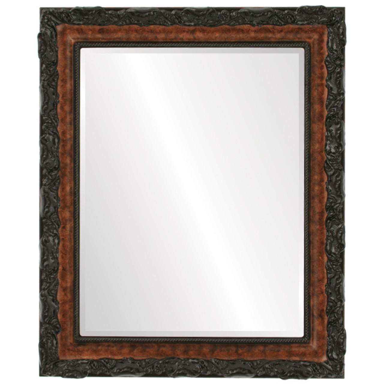 Round Frameless 42 Wide Beveled Mirror