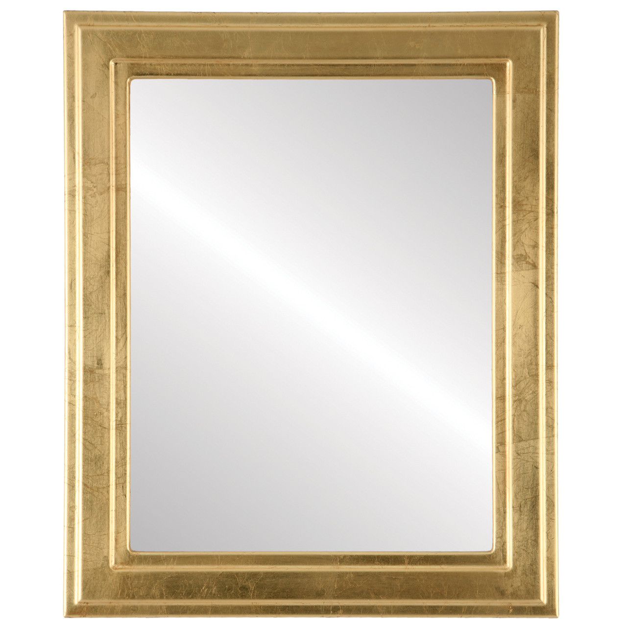 Wright Rectangle framed mirror - Gold Leaf |Victorian Frames