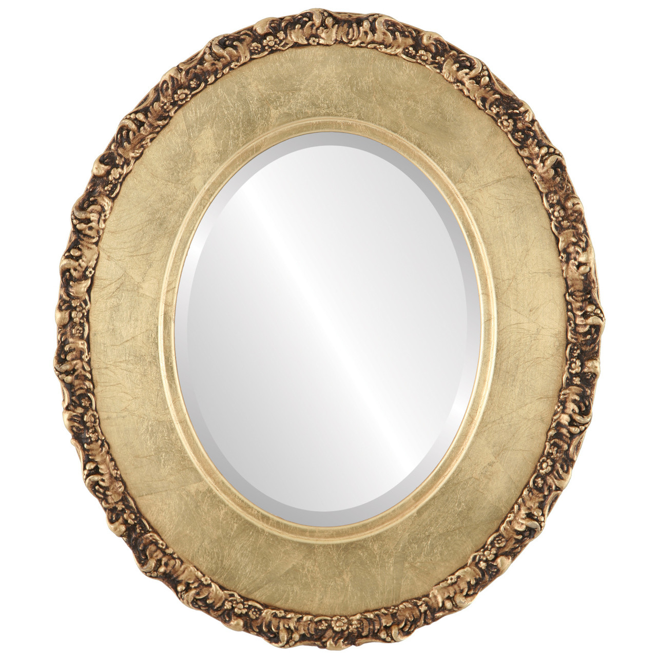 Oval Framed Mirror #844 Williamsburg Gold Leaf Finish