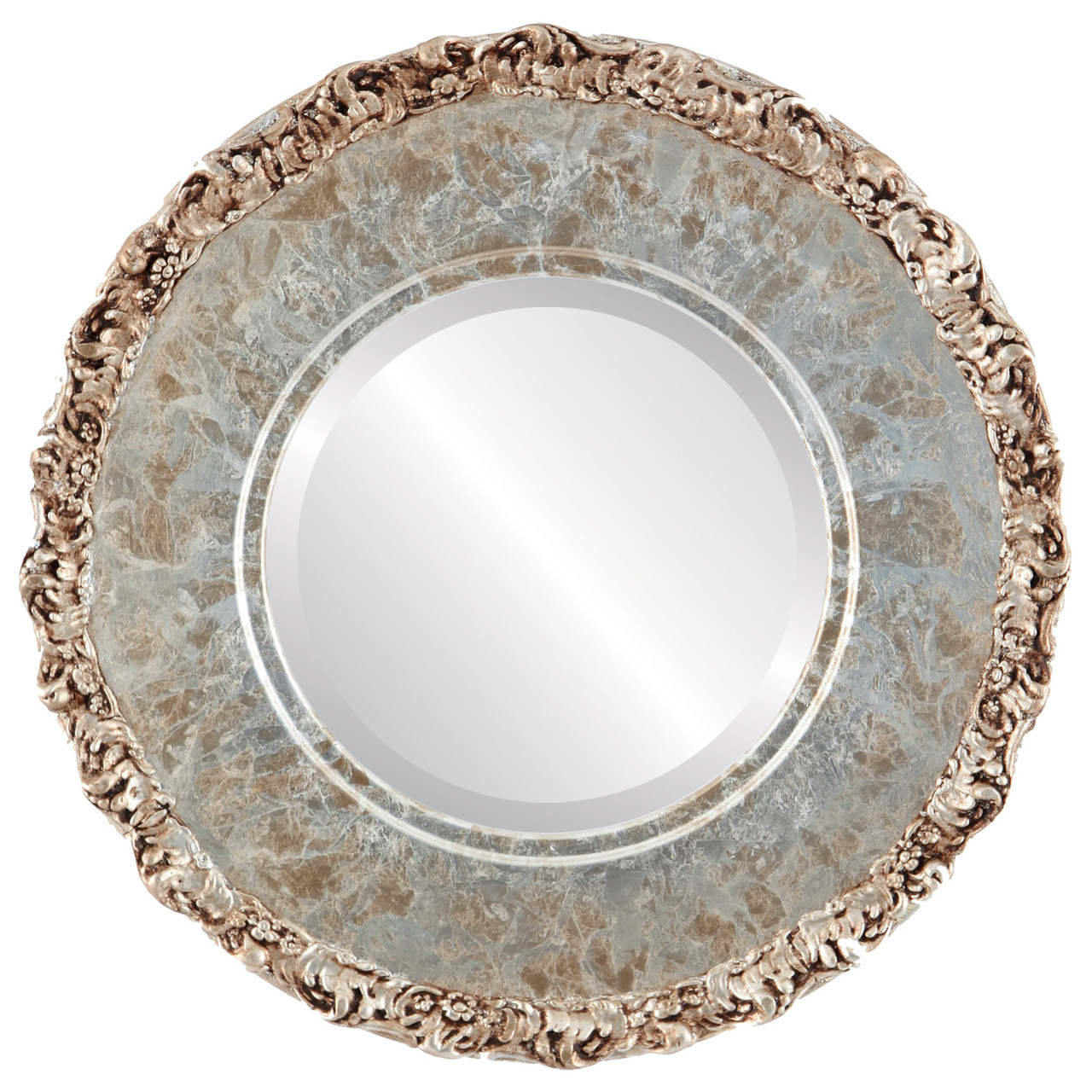 Decorative Silver Round Mirrors from $177