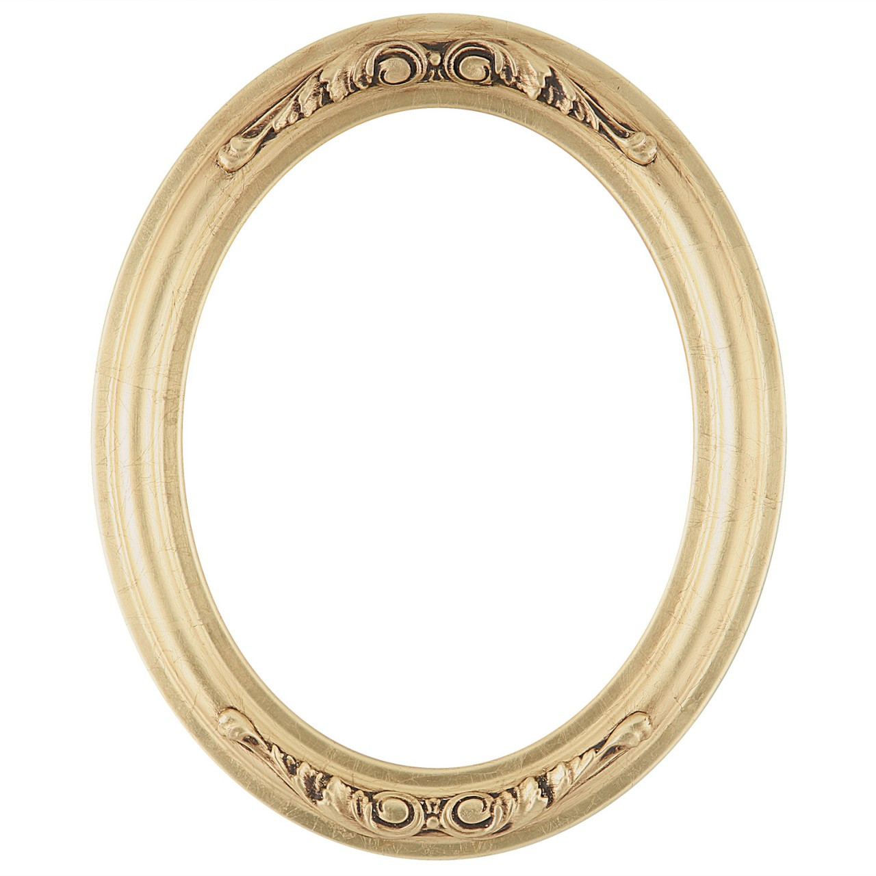 vintage gold oval frame