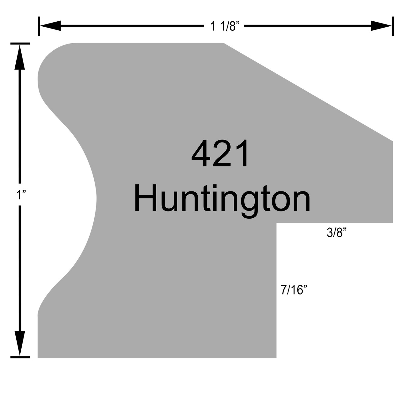 Huntington Rectangle Frame #421 - Mocha - Victorian Frame Company