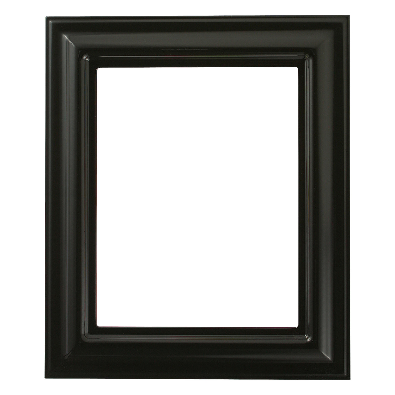 Lancaster Rectangle Picture Frame - Gloss Black |Victorian Frames