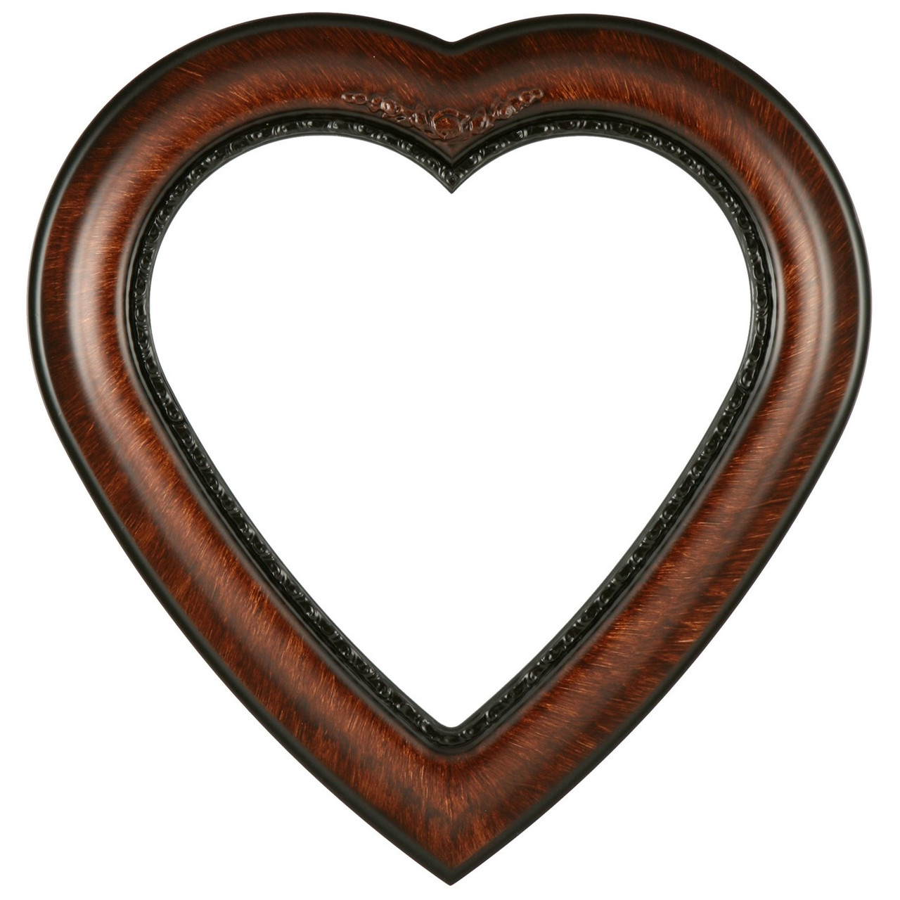 Boston Heart Picture Frame - Vintage Walnut |Victorian Frames
