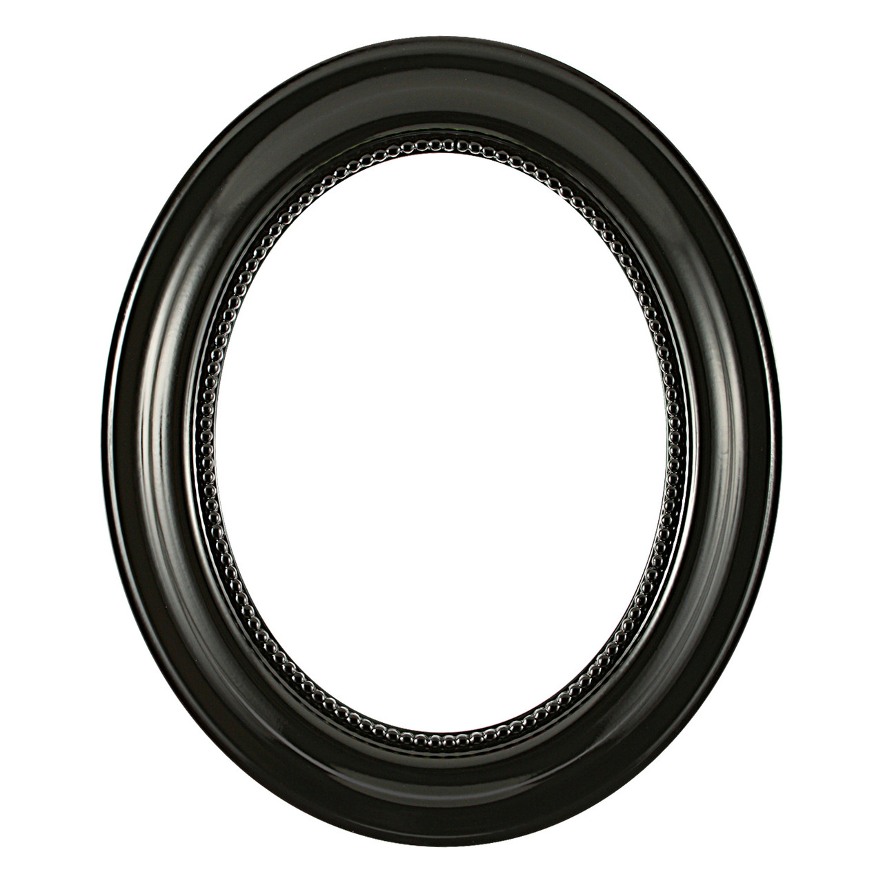 Heritage Oval Picture Frame - Gloss Black |Victorian Frames