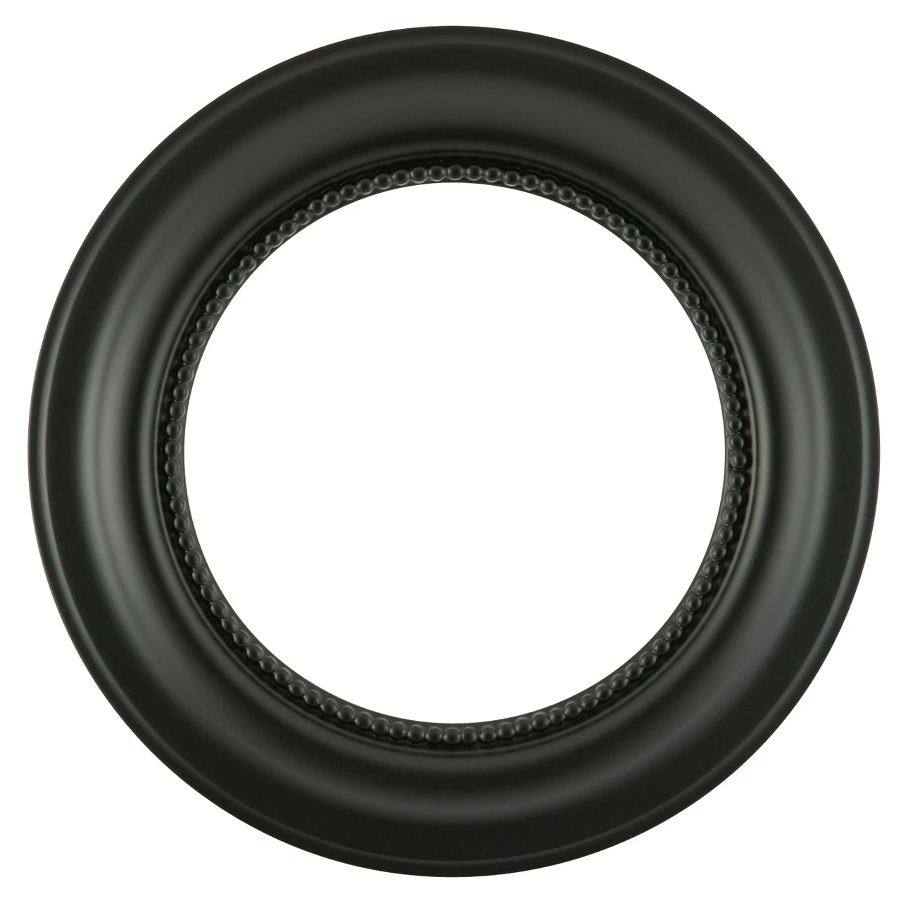 Black Rounded Frame Heritage Round Picture Frame - Matte Black |Victorian Frames