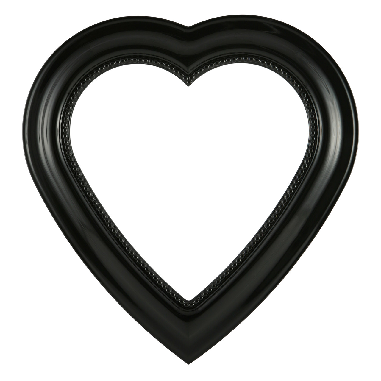 Heritage Heart Picture Frame - Gloss Black |Victorian Frames