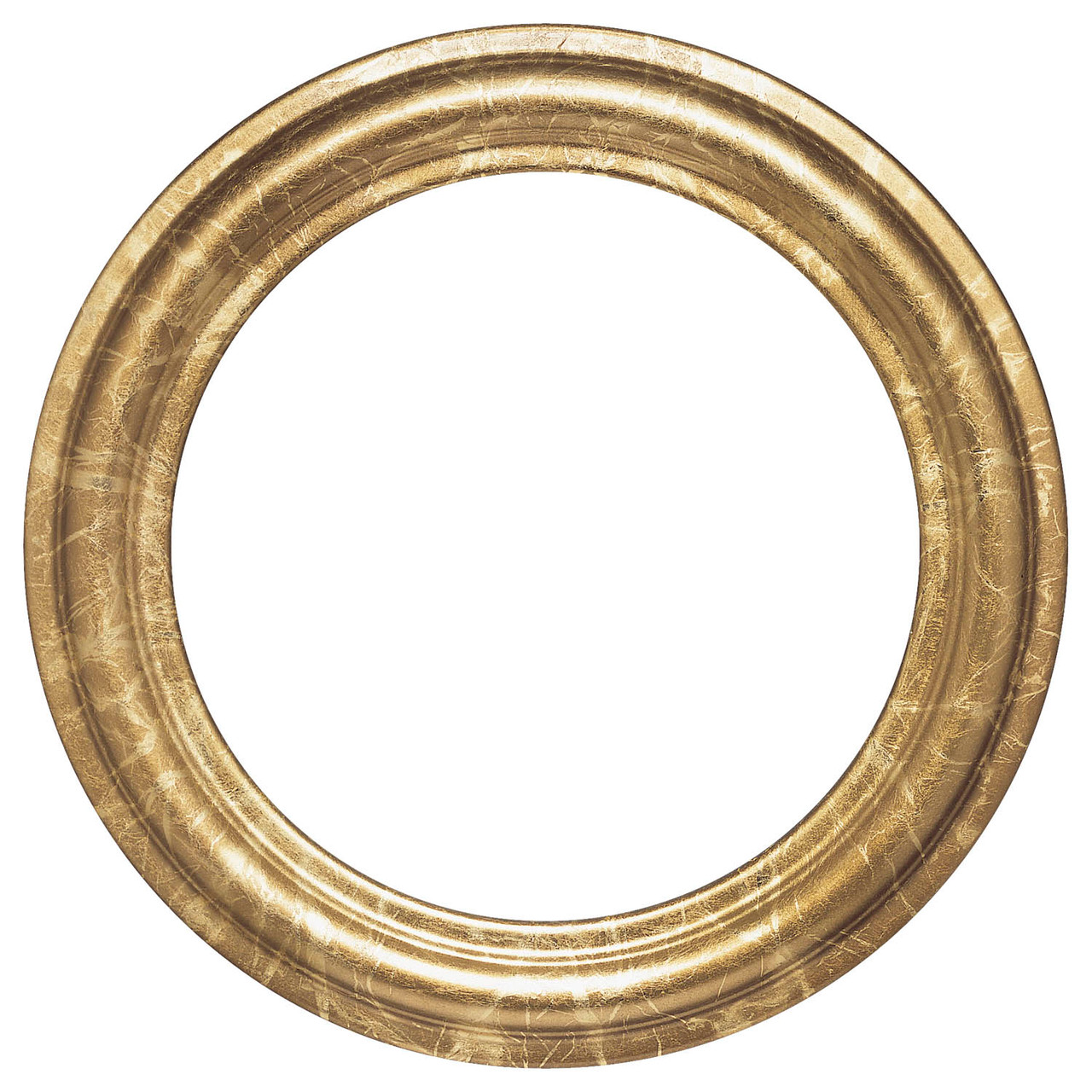 gold round photo frame