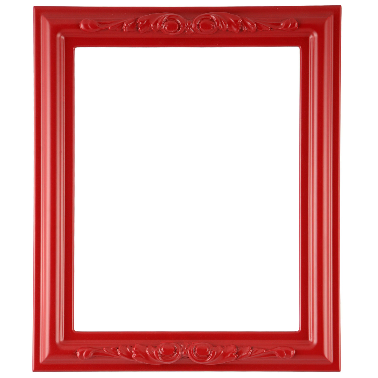 Florence Rectangle Picture Frame - Holiday Red |Victorian Frames