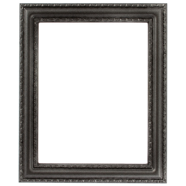 Dorset Rectangle Picture Frame - Black Silver |Victorian Frames