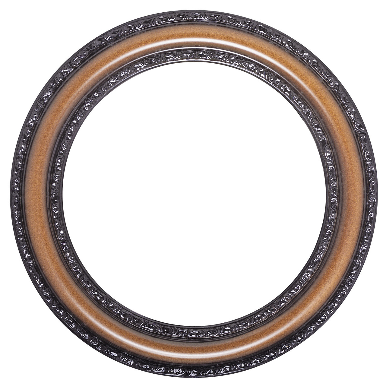 推定20年代 Dark Amber Round frame Dorset Round Picture Frame - Walnut |Victorian Frames