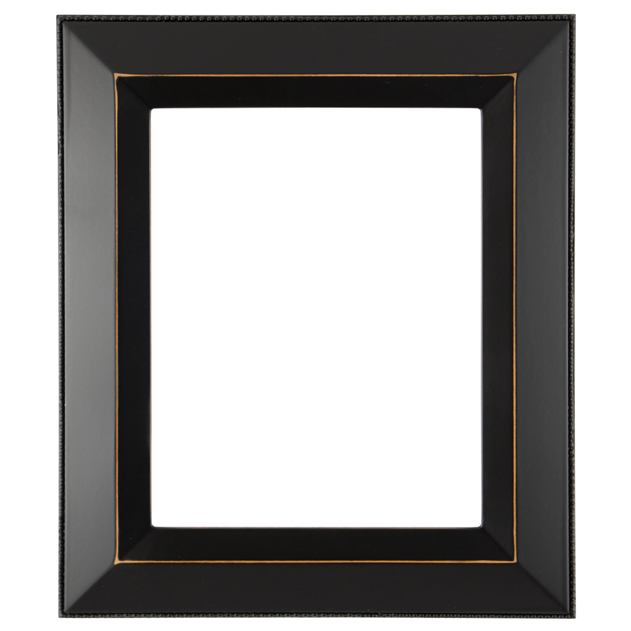 Lombardia Rectangle Picture Frame - Rubbed Black |Victorian Frames