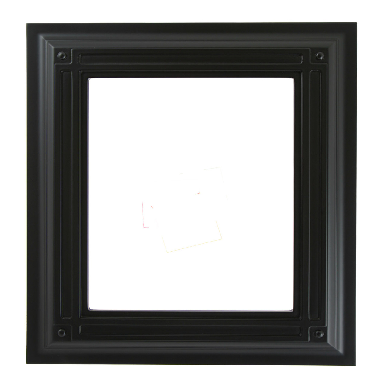 Imperial Rectangle Picture Frame - Matte Black - Gold Accents