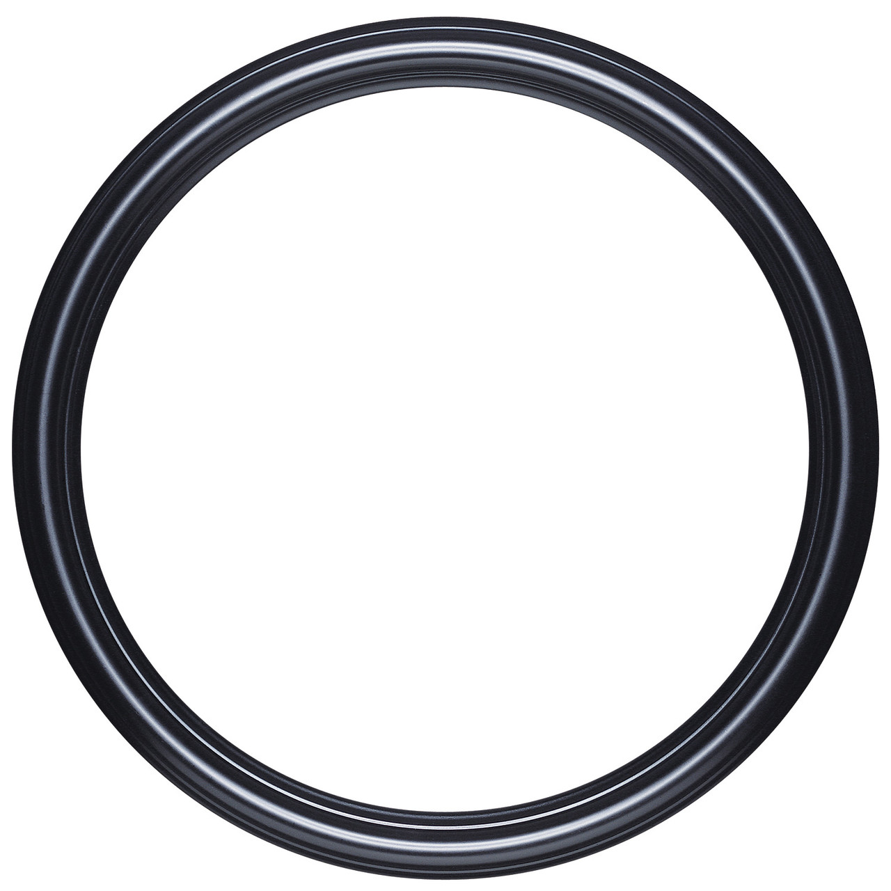 Black Rounded Frame Saratoga Round Picture Frame - Matte Black |Victorian Frames
