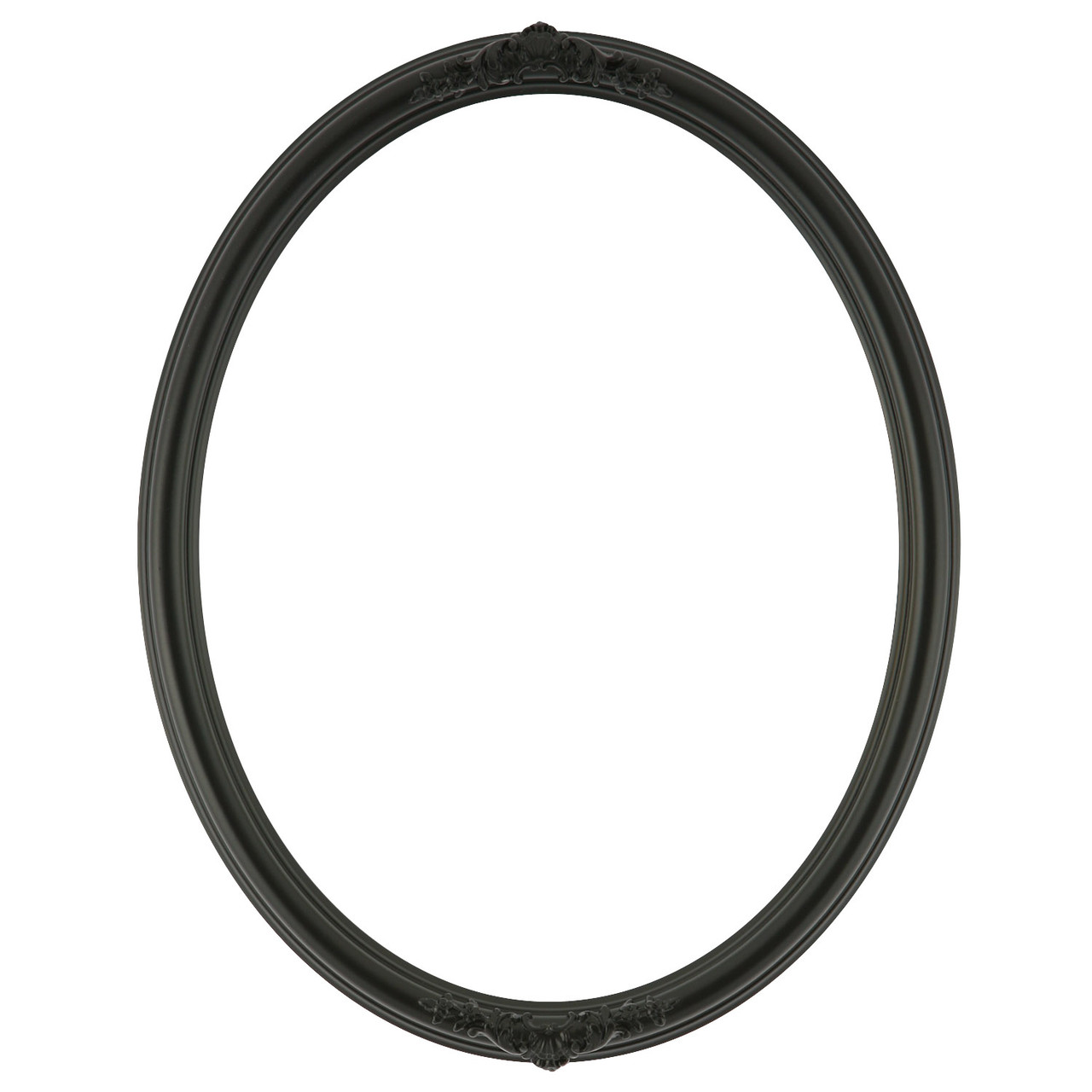 black oval photo frame