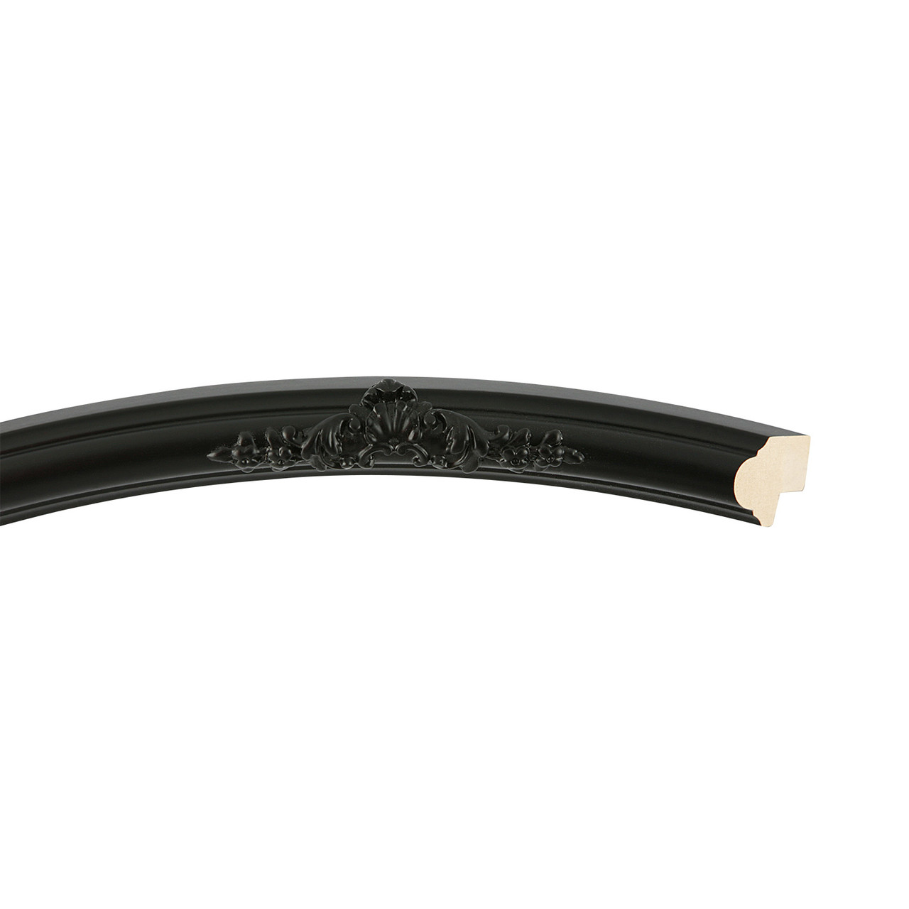 Contessa Oval Picture Frame - Matte Black |Victorian Frames