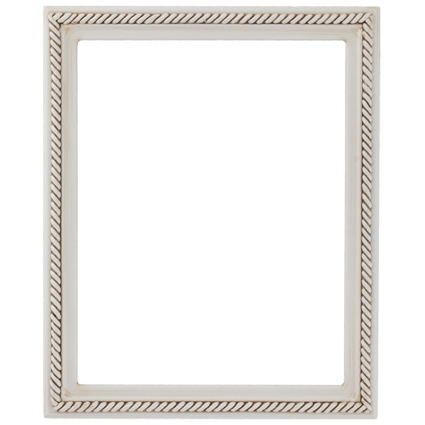 Rectaangle Picture Frame Santa-Fe Rectangle Picture Frame - Ant Wht |Victorian Frames