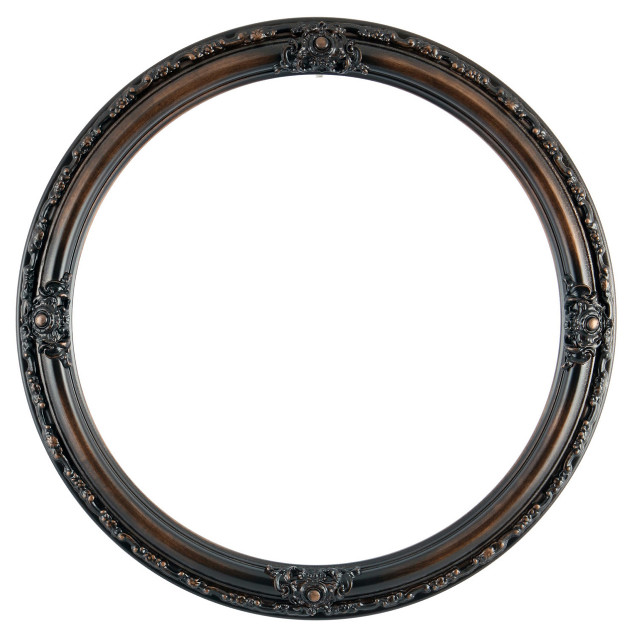 Jefferson Round Picture Frame - Rubbed Bronze |Victorian Frames