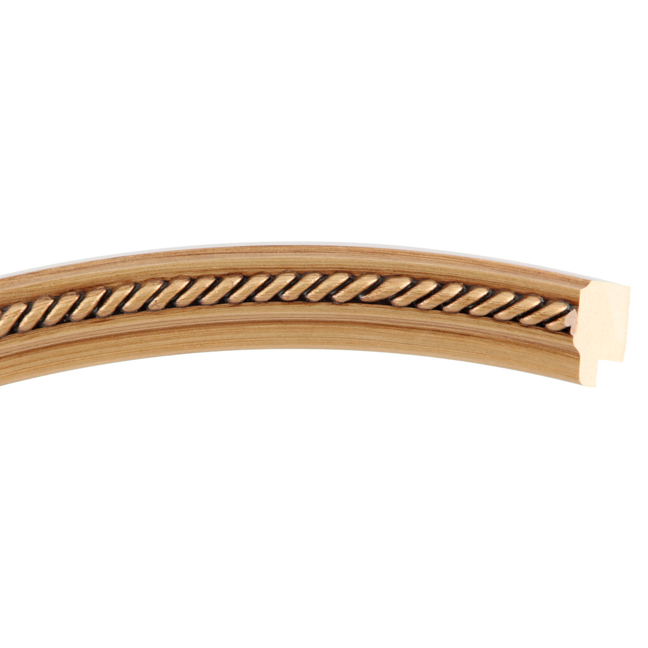 Santa-Fe Round Picture Frame - Gold Paint |Victorian Frames
