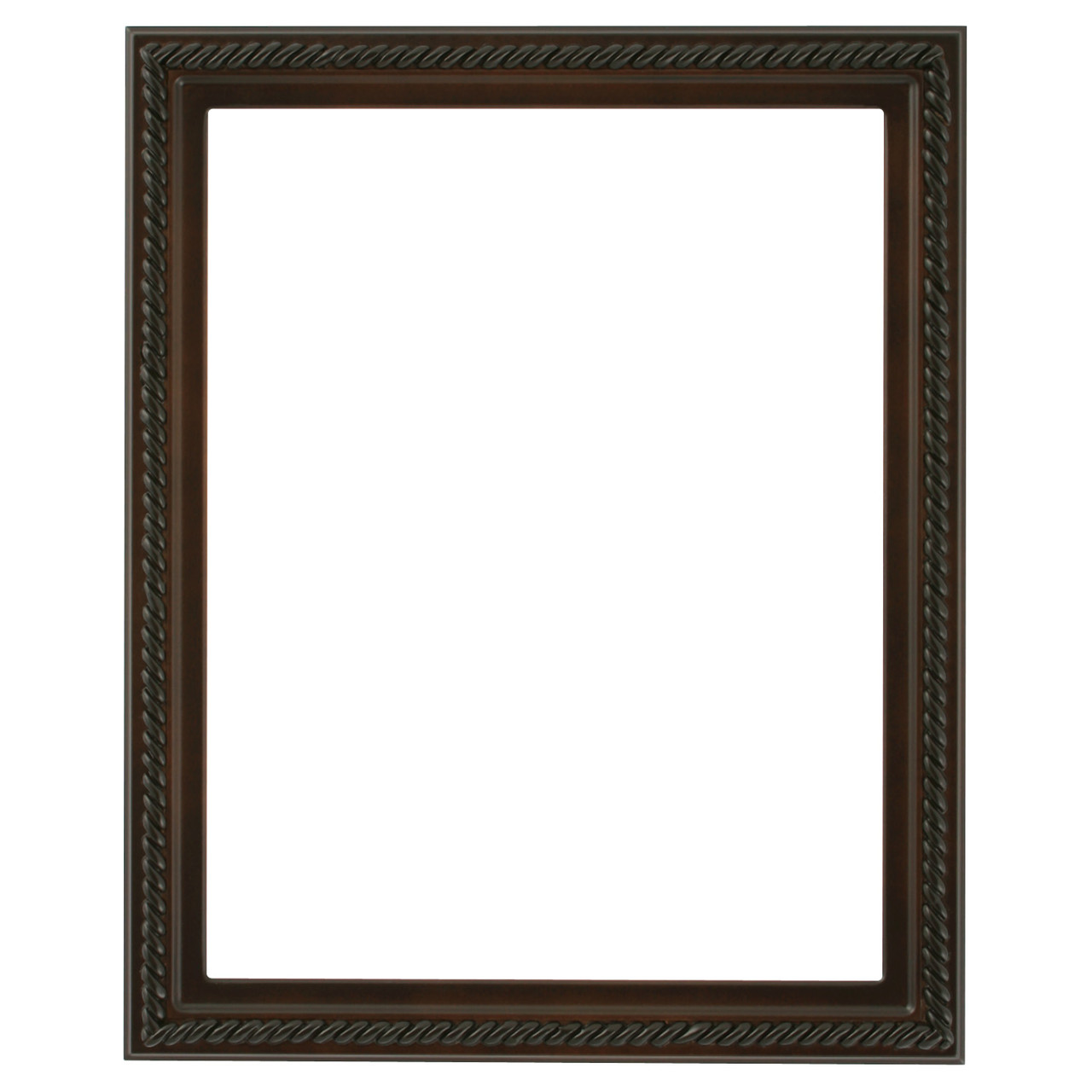 Santa-Fe Rectangle Picture Frame - Walnut |Victorian Frames