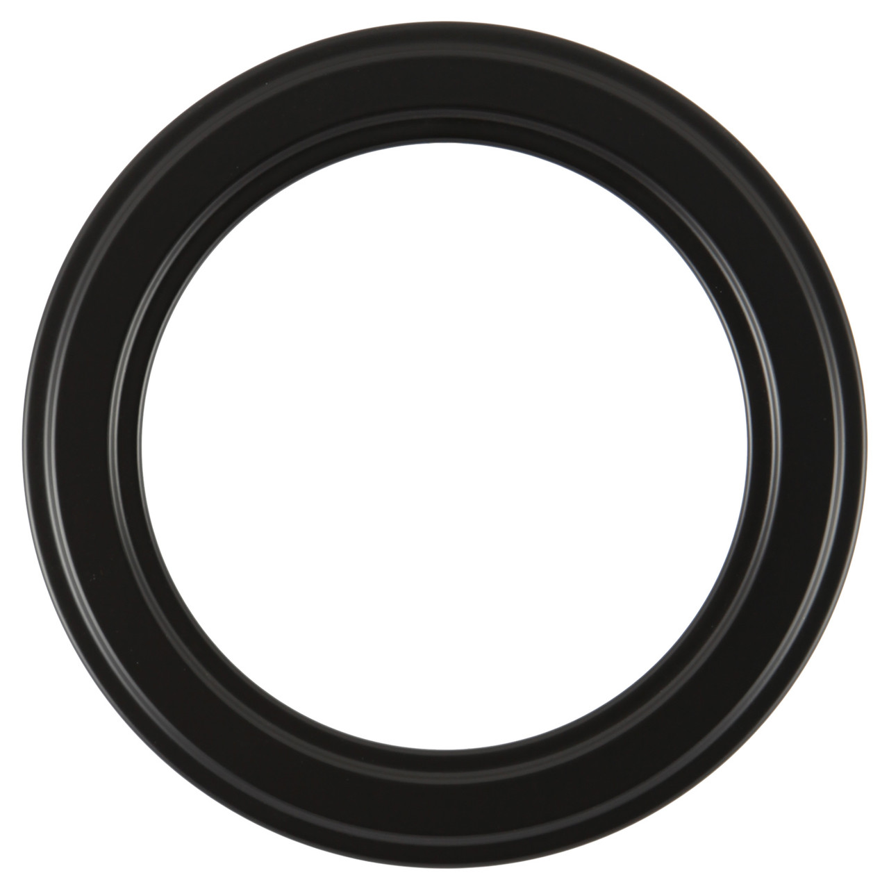 Black Rounded Frame Wright Round Picture Frame - Matte Black |Victorian Frames