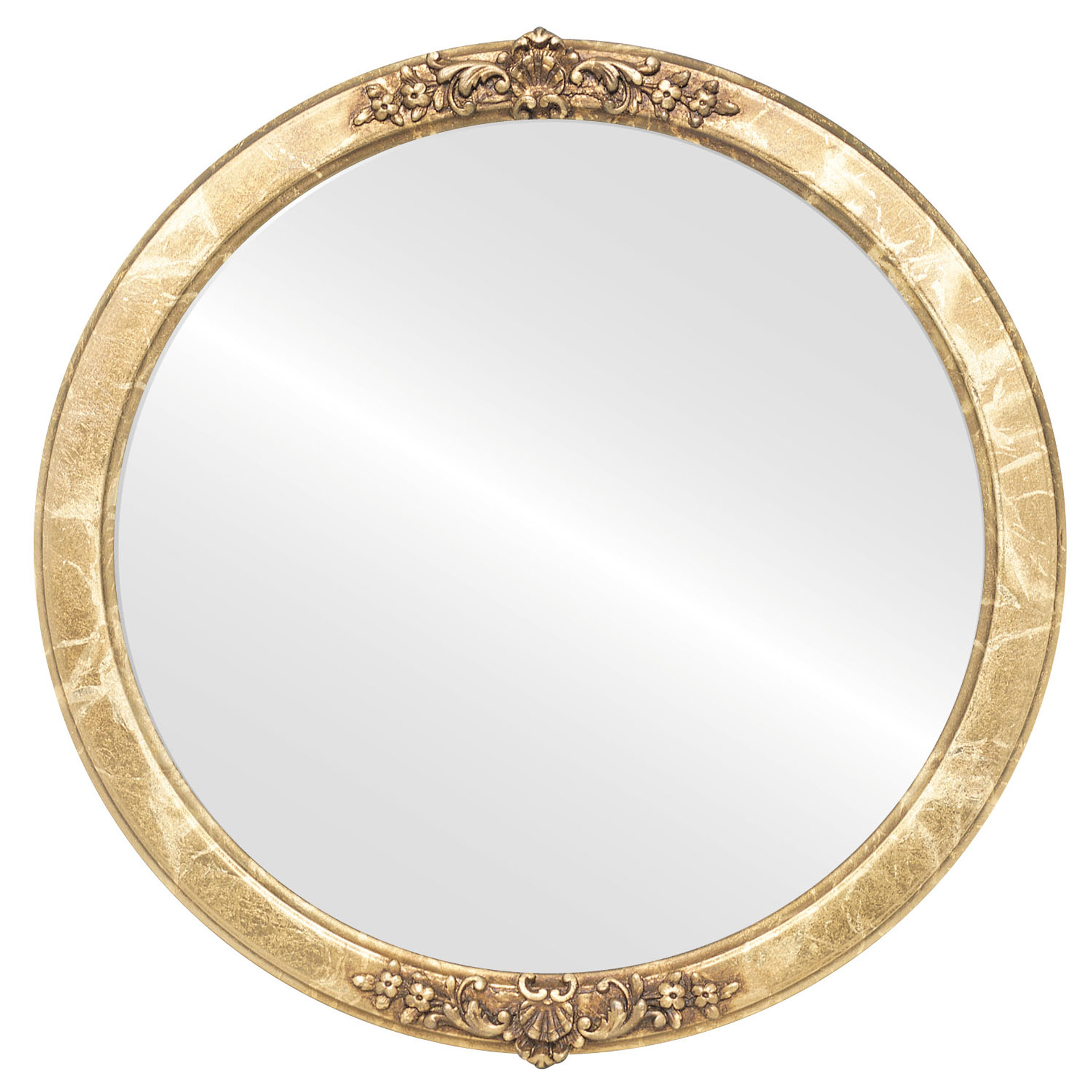 Athena Round framed mirror - Champagne Gold |Victorian Frames