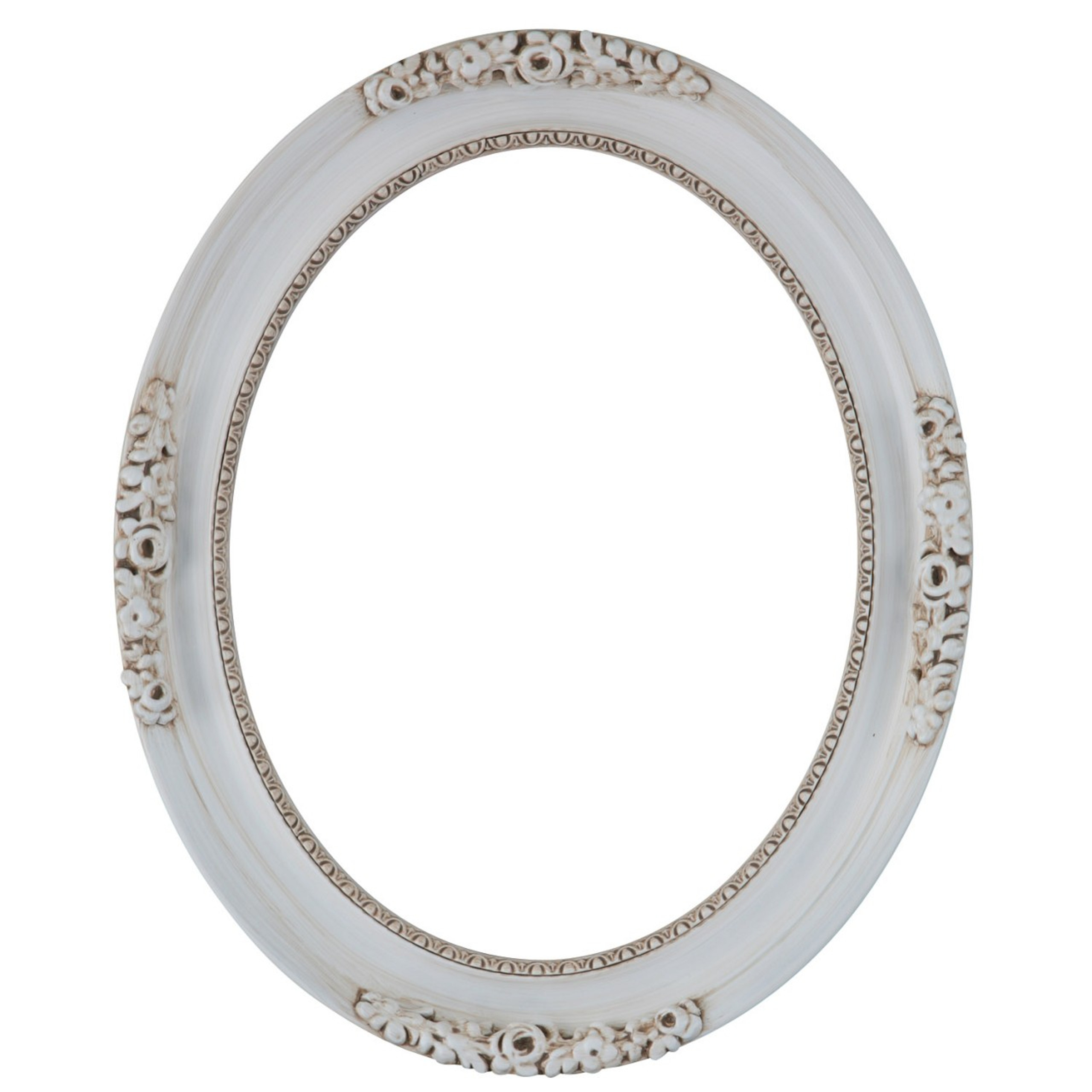 Versailles Oval Picture Frame Ant Wht Victorian Frames