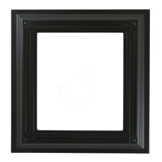 Imperial Rectangle Picture Frame - Matte Black - Gold Accents
