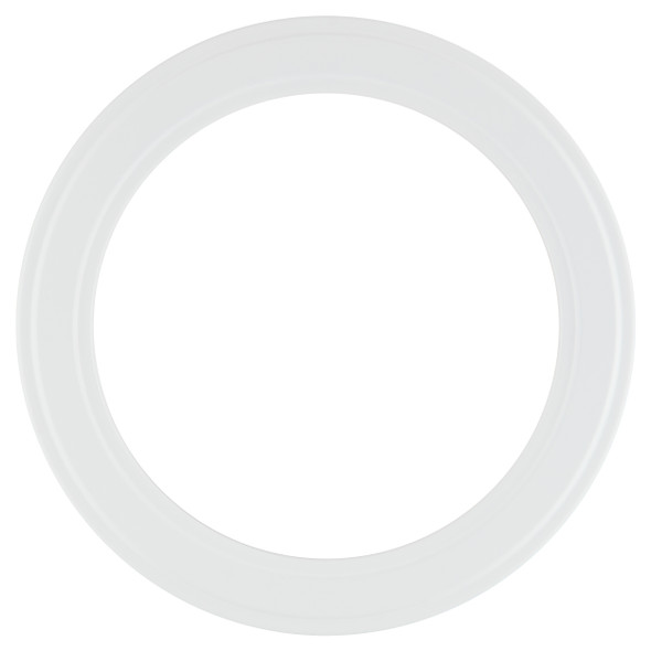 Wright Round Frame #820 - Linen White