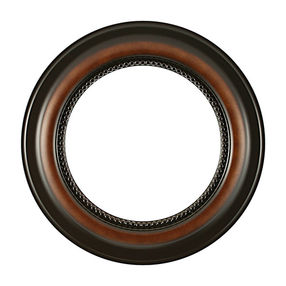 Heritage Round Frame # 458 - Walnut