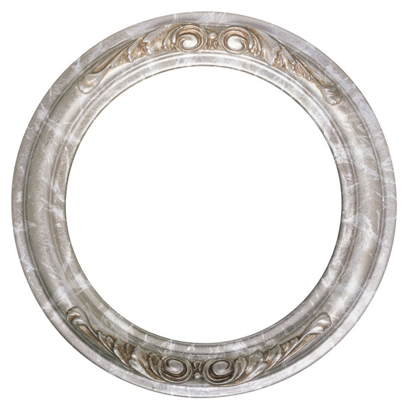 Florence Round Frame # 461 - Champagne Silver