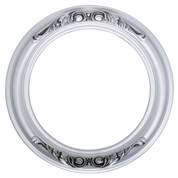 Florence Round Frame # 461 - Silver Spray