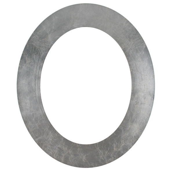 Ashland Oval Picture Frame - Silver Leaf with Brown Antique Ashland Oval Picture Frame - Silver Leaf with Brown Antique
