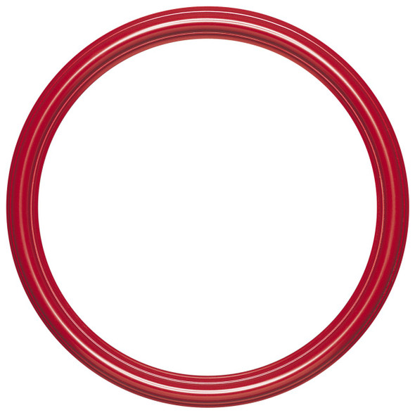 Saratoga Round Frame # 550 - Holiday Red