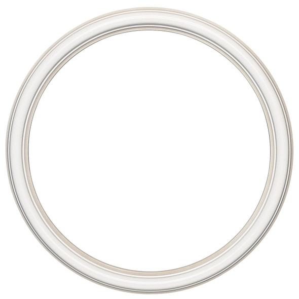 circle frame white