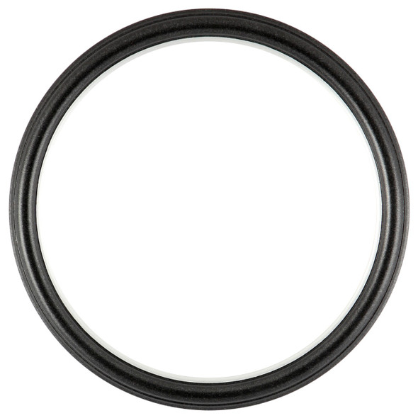 Hamilton Round Frame # 551 - Black Silver with Silver Lip