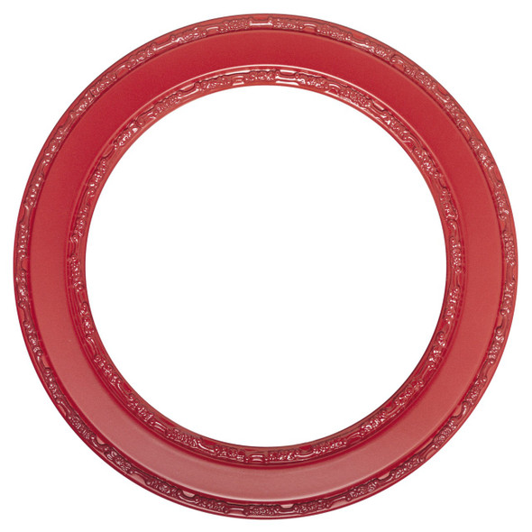 Monticello Round Frame # 822 - Holiday Red
